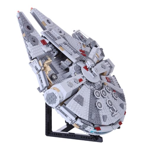 Luminova Soporte de pantalla DIY Juego de construcción MOC Stand para Lego 75257 Wars Millennium Falcon