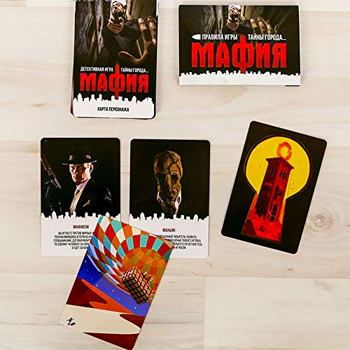 Mafia Party Game Cards en ruso Juegos de mesa para adultos Empresa jugando 16 años en adelante