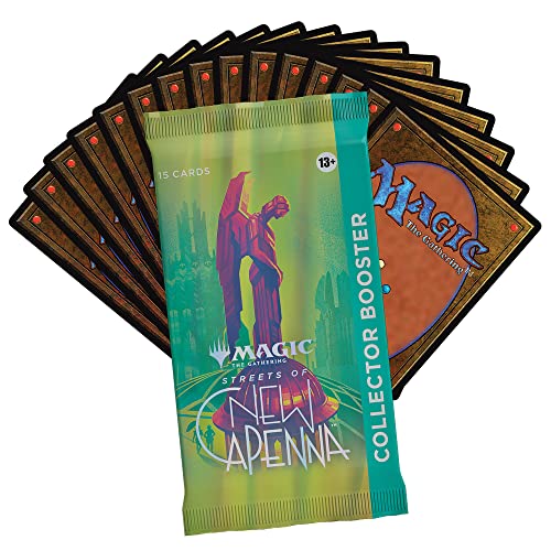 Magic The Gathering Caja de Sobres de Coleccionista de Calles de Nueva Capenna, de 12 Sobres y 1 Carta Especial, Versión en Inglés, C95260000