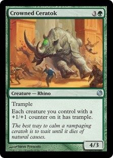 Magic The Gathering - Crowned Ceratok - Duel Decks: Heroes vs Monsters by