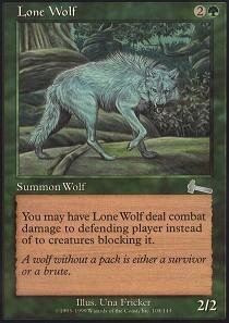 Magic The Gathering Lone Wolf Lupo Solitario Urza's Legacy