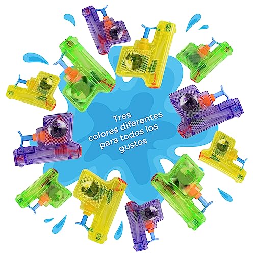 Magicat 12 Pistolas de Agua pequeñas - Juguetes para niños en Fiestas de cumpleaños, para Jugar en la Piscina o jardín - Juegos de Agua para niños Exterior, idóneas para Verano