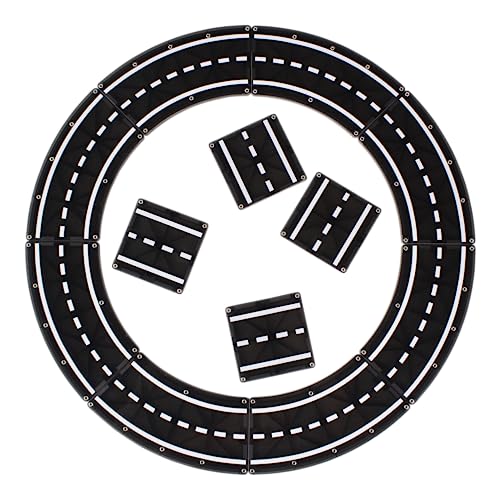 MAGNA-TILES XTRAS: Roads Juego de construcción magnética de 12 piezas, la marca original de construcción magnética