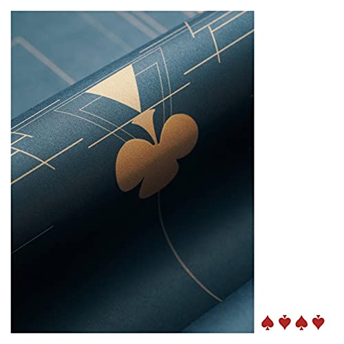 Mantel de póquer Poker Mantel Suede Rubber Texas Pokers Mantel 1.2m / 1.8m Tabla de Mesa de Lujo Impresión Casino Board Juegos Mat Home Gaming Desking Pad (Color : 120x60cm 6 Person)