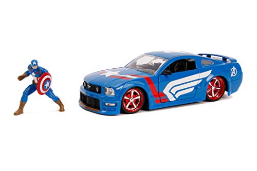 Marvel 253225007 Capitán América Ford Mustang 1:24
