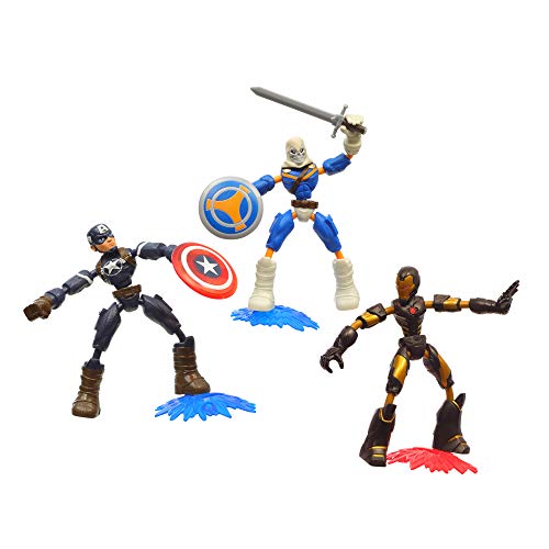 Marvel Avengers – Juego de 3 Figuras – Takmaster vs Iron Man & Capitán América