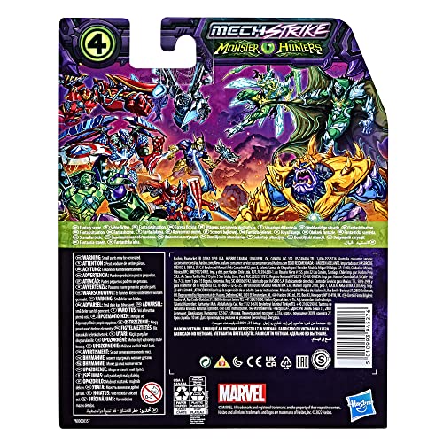 Marvel Avengers Mech Strike Monster Hunters Doctor Doom Toy Figura de acción de 15 cm, Juguetes para niños a Partir de 4 años