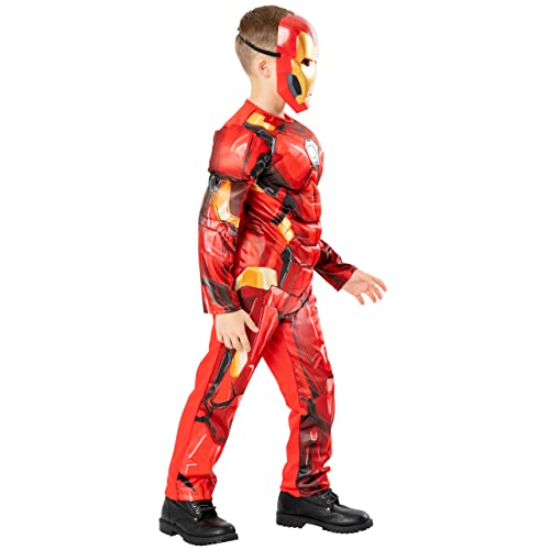 Marvel Disfraz Vestido para Niños Iron Man Rojo 9-10 Años