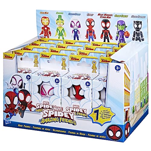 Marvel Figura de acción de héroe Hasbro, Spidey and His Fantastic Friends, figura de acción de 10 cm, juguetes de superhéroes, 1 pieza, modelo surtido
