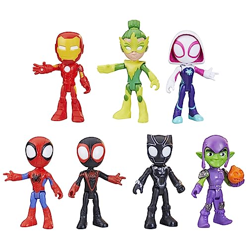 Marvel Figura de acción de héroe Hasbro, Spidey and His Fantastic Friends, figura de acción de 10 cm, juguetes de superhéroes, 1 pieza, modelo surtido