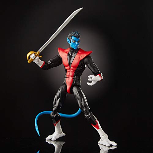 Marvel Hasbro Legends Series 6" Collectible Action Figure Nightcrawler Toy (X-Men/X-Force Collection) - with Wendigo Build-A-Figure Part