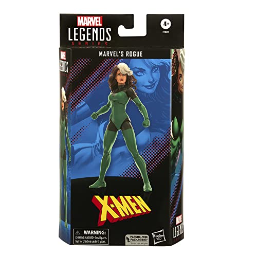Marvel Legends Series Rogue, Uncanny X-Men - Figuras de acción coleccionables de 6 Pulgadas, 2 Accesorios