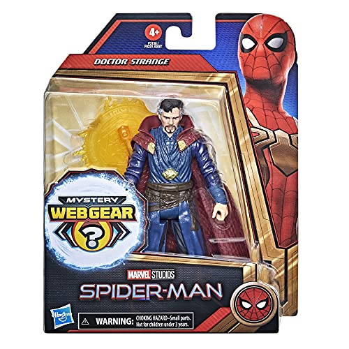 Marvel Spider-Man 15 cm Mystery Web Gear Doctor Strange, 1 Accesorio de Armadura misteriosa y 1 Accesorio de Personaje, a Partir de 4 años