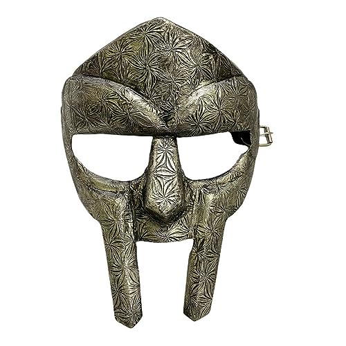 Máscara de gladiador de armadura medieval de acero antiguo Doom MF máscara facial caballeros guerrero LARP máscara cruzada máscara de gladiador disfraz de juego de rol