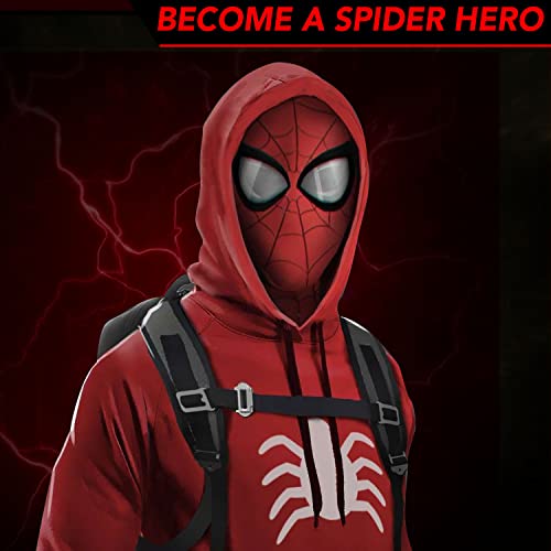 Máscara de Hombre araña roja para niños y Adultos | Disfraz de superhéroe | Mascarilla Lycra Elástica Ultra Cómoda | Cómics | Cosplay | Halloween | OriginalCup®