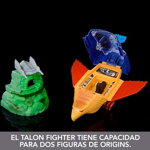 Masters del Universo MOTU Talon Fighter y Point Dread Nave espacial para figuras de acción con base de aterrizaje, juguete +6 años (Mattel HKM63)