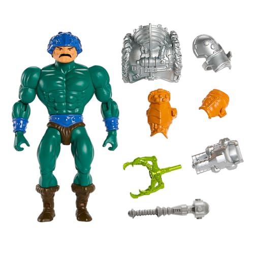 Masters of the Universe Origins Toy, Rise of Snake Men Man-at-Arms Serpient Claw, Collectible Motu Figure with Accessory and Mini Comic