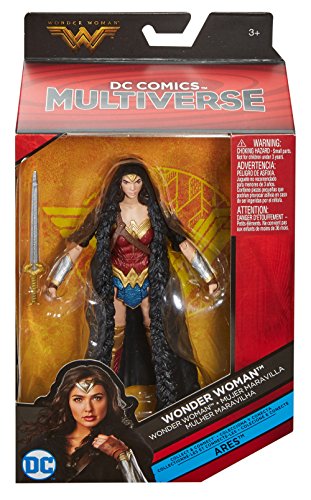 Mattel Figura de acción de Wonder Woman del multiverso DC (FDF42), versión de la película para coleccionistas (15 cm)