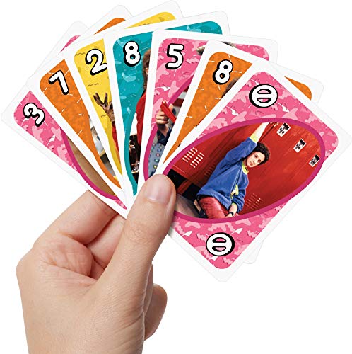 Mattel Games UNO Saved by The Bell - Juego de cartas con 112 cartas e instrucciones, gran regalo para niños, adultos o noches de juego familiares, a partir de 7 años