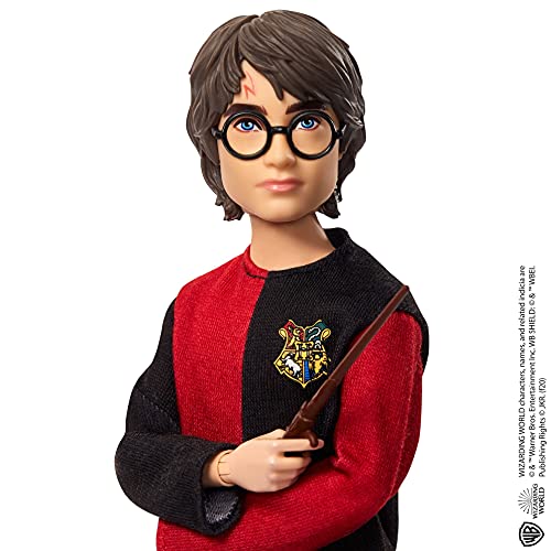 Mattel Harry Potter Harry Potter vs Voldemort Pack de 2 muñecos con varitas y cáliz de fuego, regalo para niñas y niños +6 años