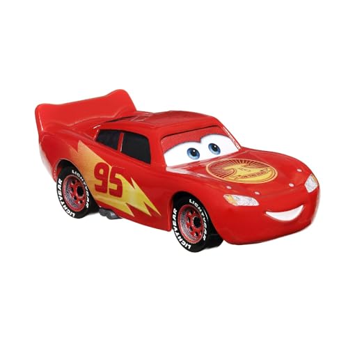 Mattel Selección Vehículos Racing Style, Disney Cars, Die Cast 1:55 Coche, DXV29N Cars 3 Single:Lightning Mcqueen Road Trip (CDXV59)