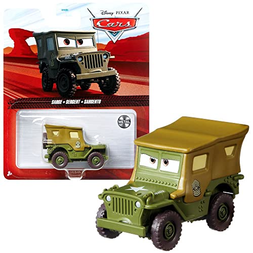 Mattel Selección Vehículos Racing Style, Disney Cars, Die Cast 1:55 Coche, DXV29N Cars 3 Single:Sarge (CDXV59)