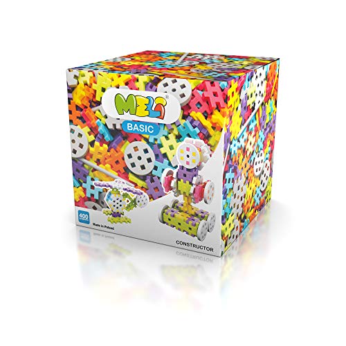 MELI- Basic Constructor 400pcs Animals Puzzles y Rompecabezas, Multicolor, 400 Unidades (50040)