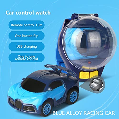 MEPRFROT 2022 Mini juguetes de reloj de coche con control remoto, reloj Tiktok, regalo de coche pequeño RC para niños y niñas, bolas de techo adhesivas