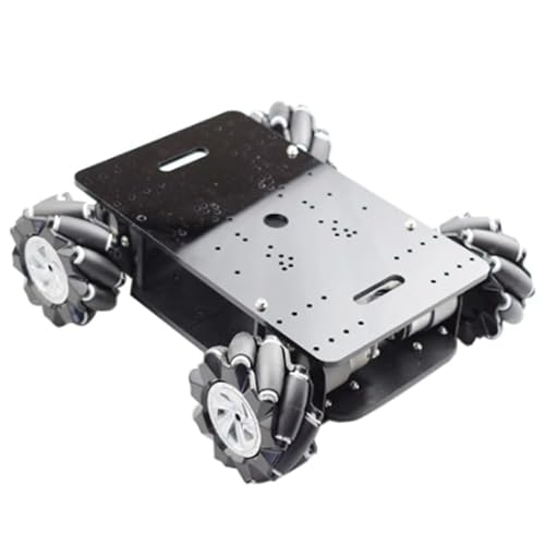 MILLAY 5kg Cargar Doble chasis mecanum Robot Robot Kit de chasis del automóvil con 4pcs 12V Encoder Motor Fit for Arduino Raspberry Pi Tallo de Bricolaje