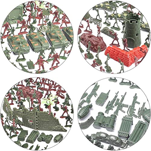 Mini Figuras de Soldats, conjunto militar de 290 piezas para hombres, conjunto de base militar, juego para soldados de guerra para regalo de fiesta