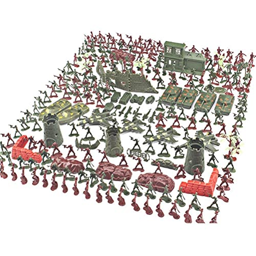 Mini Figuras de Soldats, conjunto militar de 290 piezas para hombres, conjunto de base militar, juego para soldados de guerra para regalo de fiesta