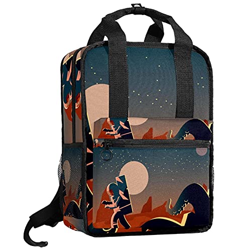 Mochilas Mochilas Mochilas Mochila Mars Exploración Space Monster, Multicolor