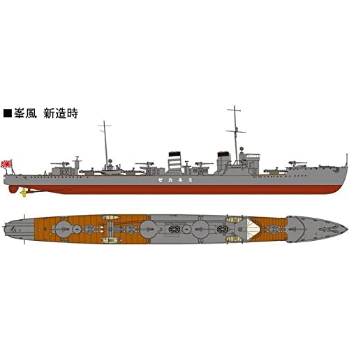 Modelo Forouhar 1/700 japoneses de Viento de la Marina de Guerra Clase minekaze Mina