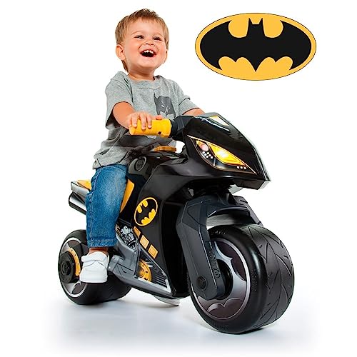 MOLTO | Moto Correpasillos Cross Batman + Manoplas baño | Moto Corre Pasillos para Todo los Terrenos | Juguetes Infantiles Seguros y Resistentes | Fomenta Desarrollo de Niños y Niñas | + 18 Meses