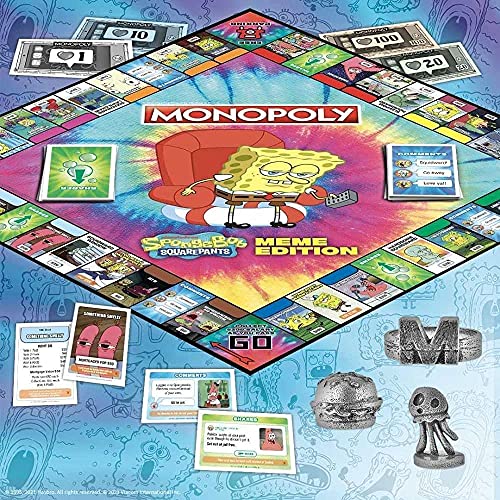 MONOPOLY: Bob Esponja Edición Meme para 6 jugadores