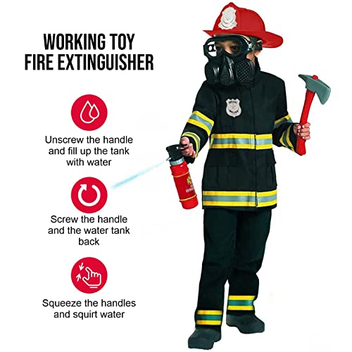 Morph - Disfraz de bombero infantil de bombero infantil, disfraz de bombero infantil, disfraz de bombero infantil, talla M