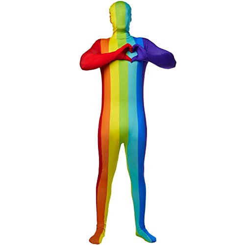 Morphsuits Morph Rainbow Erwachsene XL Disfraz Arcoiris Adulto, Disfraz Segunda Piel Adulto