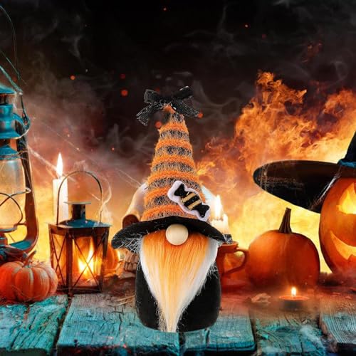 Moukkey GNOME Decoración para Halloween | Peluche decorativo de muñeca Lucky GNOME de peluche,Productos de decoración del hogar para comedor, balcón, jardín, sala de estar, dormitorio, entrada