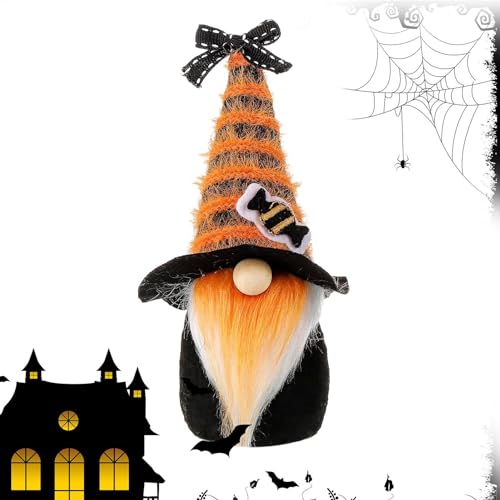 Moukkey GNOME Decoración para Halloween | Peluche decorativo de muñeca Lucky GNOME de peluche,Productos de decoración del hogar para comedor, balcón, jardín, sala de estar, dormitorio, entrada