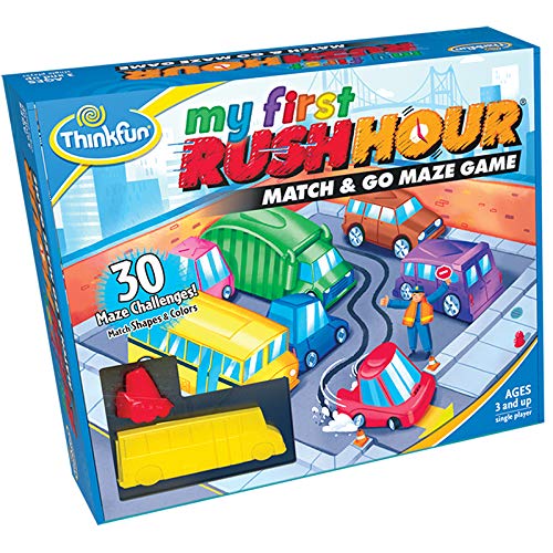 My First Rush Hour STEM Toy and Brain Game para niños y niñas de 3 años en adelante, un juego de laberinto Match and Go