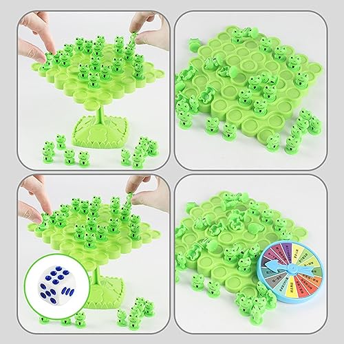 MYJIO Frog Balance Math Game, 1/2PCS Montessori Digital Counting Toys, Cool Frog Balanced Tree Board Game Set, Enducational Parent-Child Interactive Toy, para niños, Party Supplies & Gifts