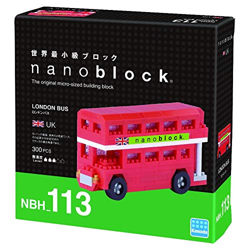 nanoblock NAN-NBH113 London Tour Bus Closed Top Toy, Multicolor
