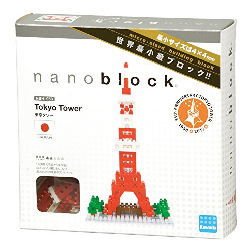 nanoblock - Tokyo Tower 2, Juego de construcción (NBH053)