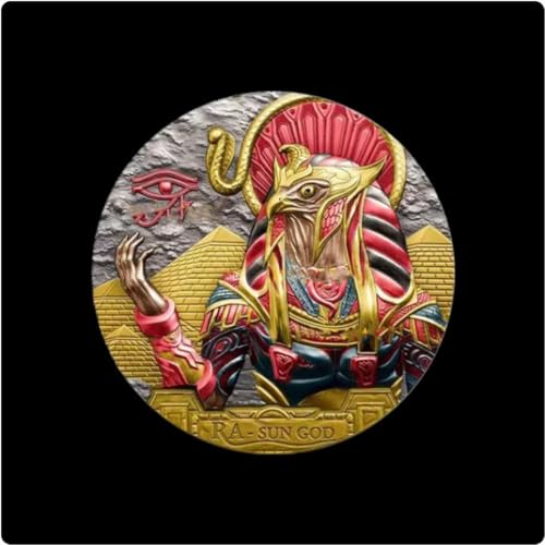 NEBBAN Monedas Conmemorativas Mito Japonés Gran Dios Mítico Indio Shiva Desafío Moneda Regalo Egipcio Dios Sol