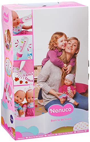Nenuco - Biberón Mágico Rosa, Muñeco Bebé, para niños y niñas a Partir de 10 Meses, Rosa (Famosa 700012691)