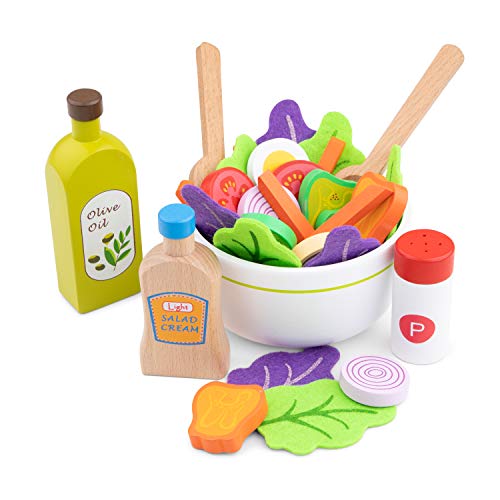 New Classic Toys Toys-10592 10592 Figuras de Juguete para niños (Multicolor, 3 año(s), Niño/niña, 120 mm, 60 mm), Color Madera, Salat-Set