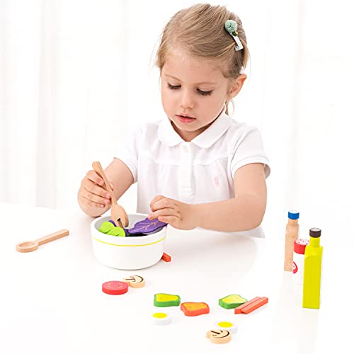 New Classic Toys Toys-10592 10592 Figuras de Juguete para niños (Multicolor, 3 año(s), Niño/niña, 120 mm, 60 mm), Color Madera, Salat-Set
