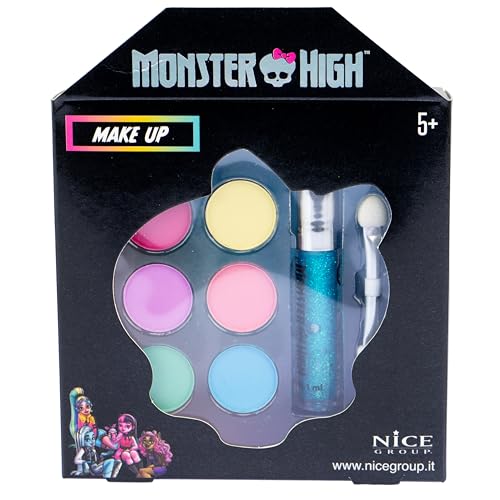 Nice Group - Monster High Gift Set Make Up, 1 Caja con Kit de Sombra de Ojos y Brillo de Labios