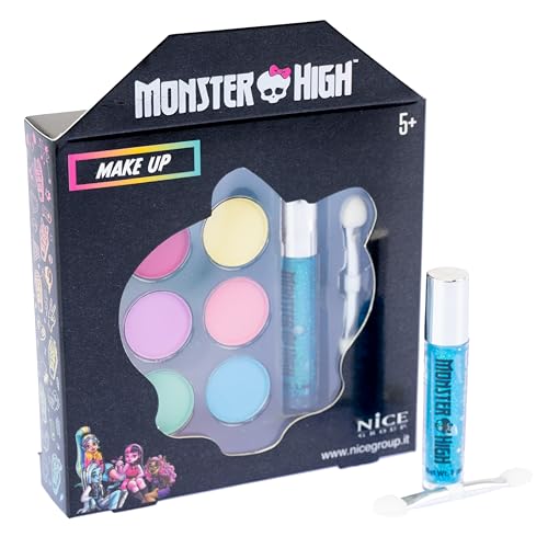 Nice Group - Monster High Gift Set Make Up, 1 Caja con Kit de Sombra de Ojos y Brillo de Labios