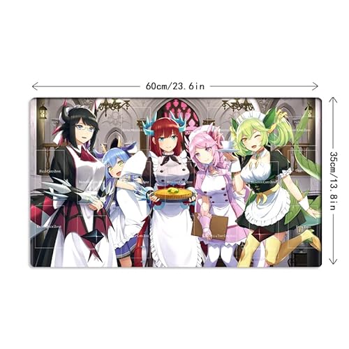 Nuevo tapete de juego Yugioh para niñas Dragonmaid CCG TCG Trading Card Game Mat + bolsa gratis (ZD014-244-A)